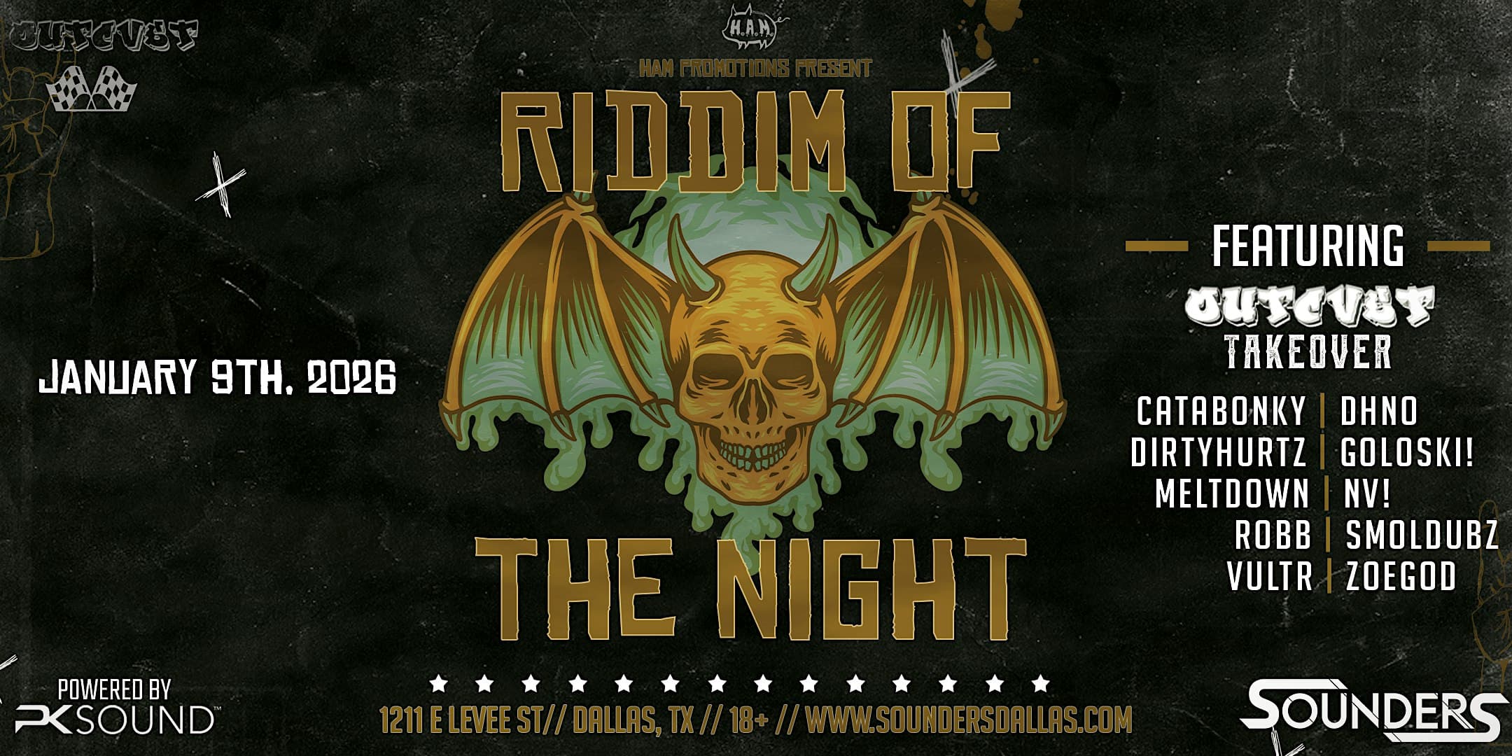 Riddim of the Night 1/9 - Dallas, TX at Sounders