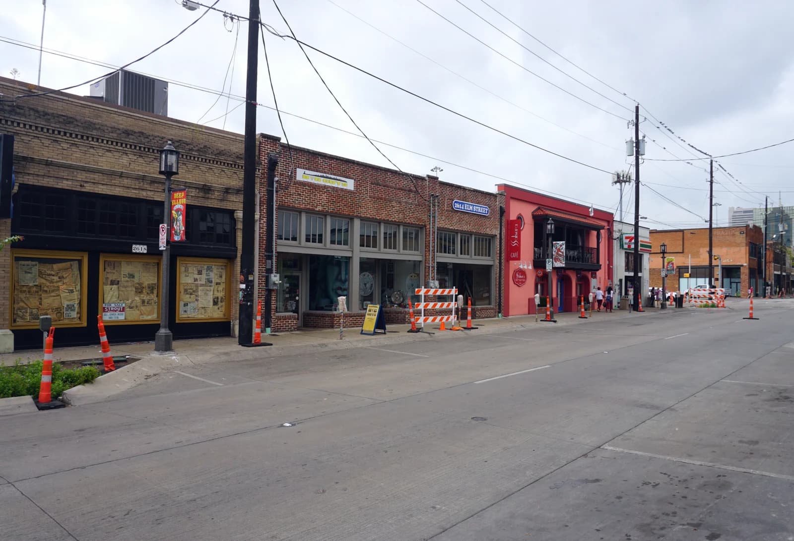 The former Ferris Wheelers Backyard and BBQ location at 1950 Market Center Blvd in the Design District, Dallas