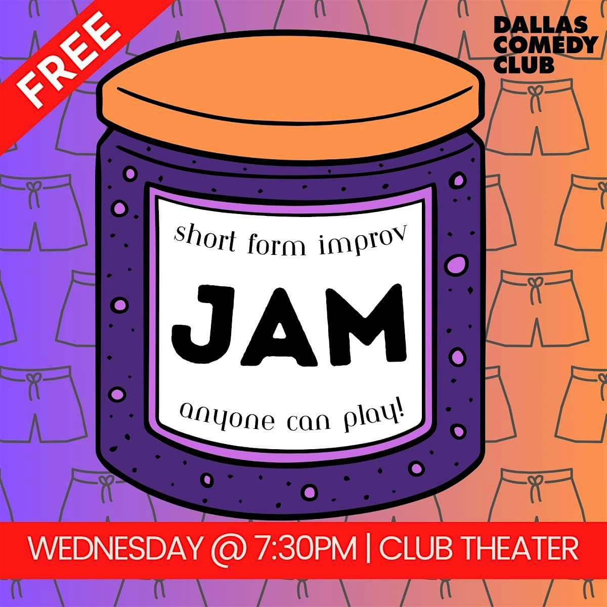 Improv Jam - Long Form Every Wed. & Short Form Every Last Wed. at Dallas Comedy Club