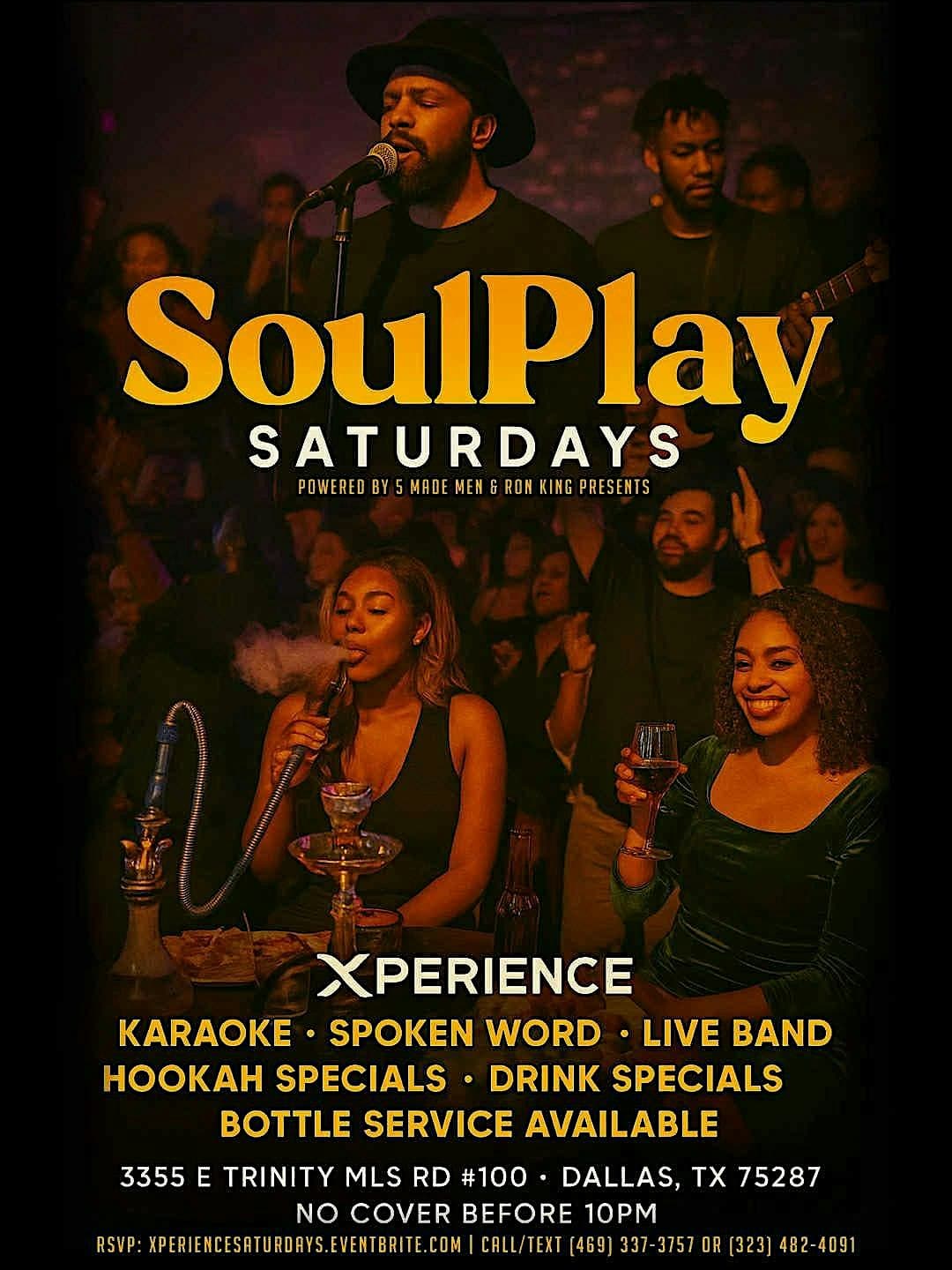 SoulPlay Saturdays at X-Perience Lounge - Every Saturday at X-Perience Restaurant & Cocktails